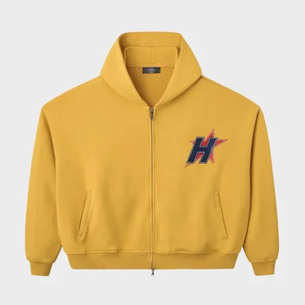 HMDD H Star Hoodie Yellow (2)